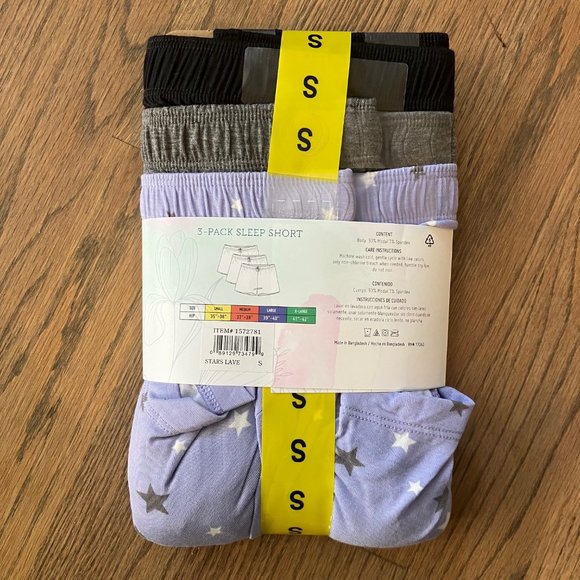 Jane & Bleecker Womens 3 Pack Sleep Shorts NWT S - Picture 5 of 5